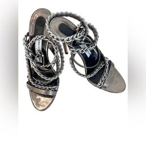 Camilla Skovgaard Chain link ankle strap sandals